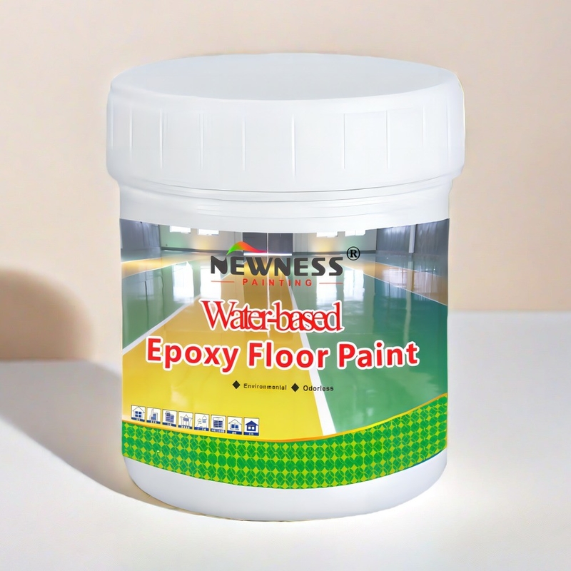 Pintura para suelos epoxi de dos componentes 2K resistente al agua brillante pegamento para revestimiento de suelos MF Tio2