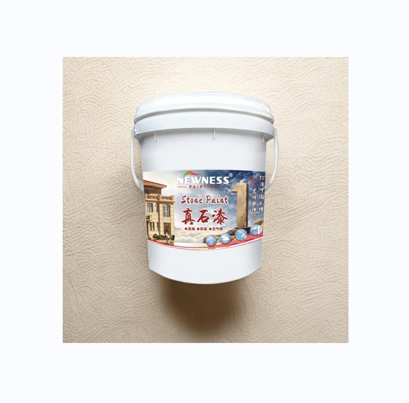 2024 pintura de pared exterior con tiempo de secado rápido y textura de piedra natural duradera