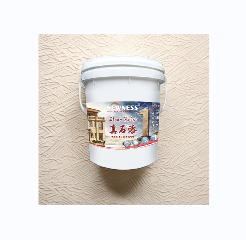 Materia prima principal de acrílico y servicio OEM/ODM de pintura de cuarzo con efecto rocoso para exteriores
